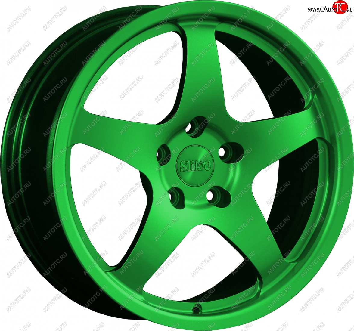 25 599 р. Кованый диск Slik classik R17x7.5 Зеленый (GREEN) 7.5x17   (Цвет: GREEN)  с доставкой в г. Майкоп