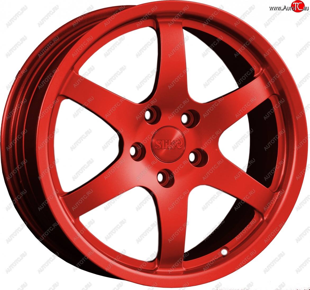 14 599 р. Кованый диск Slik classik R17x7.5 Красный (RED) 7.5x17   (Цвет: RED)  с доставкой в г. Майкоп