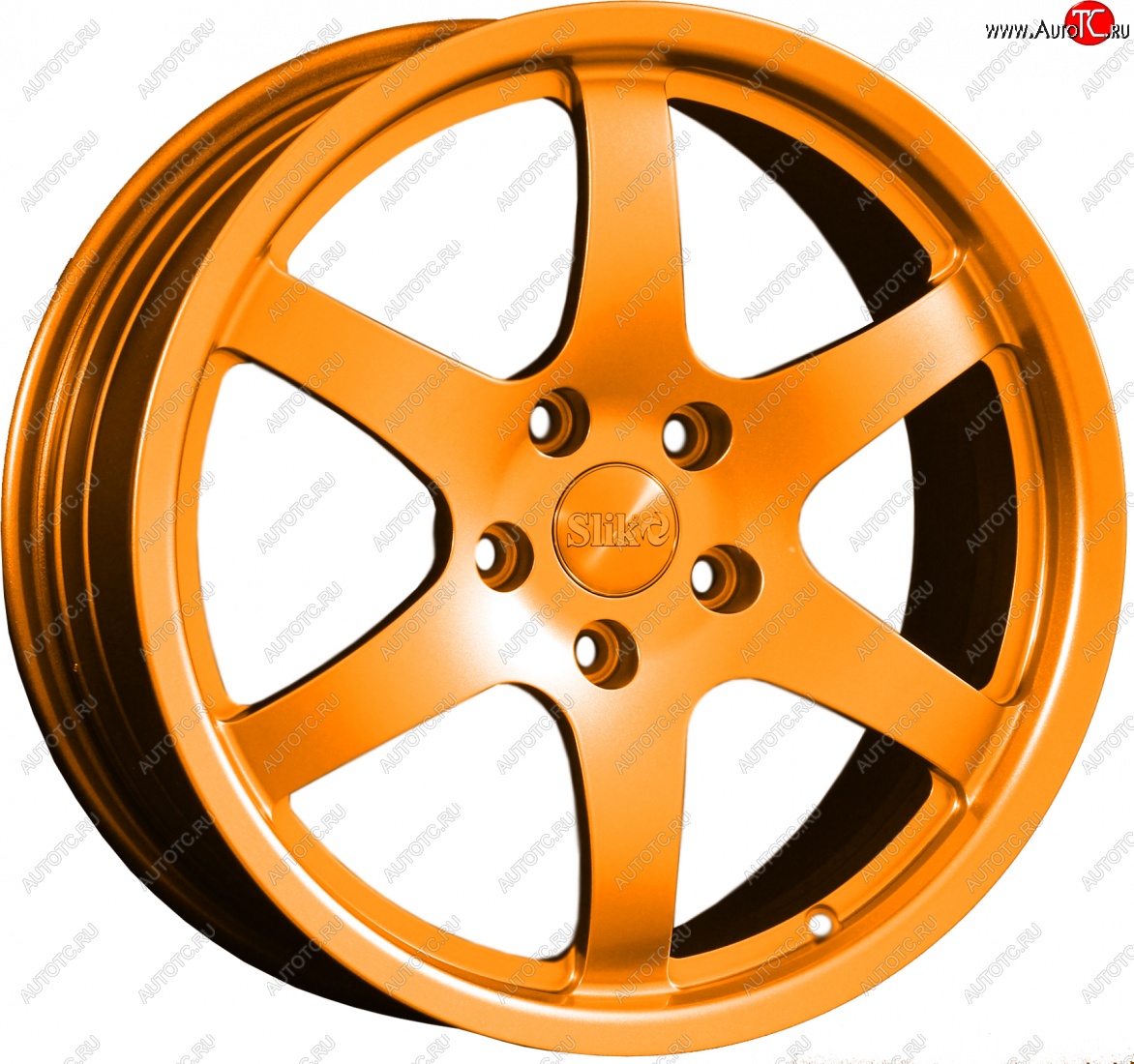 14 599 р. Кованый диск Slik classik R17x7.5 Ярко-оранжевый (ORANGE) 7.5x17   (Цвет: ORANGE)  с доставкой в г. Майкоп
