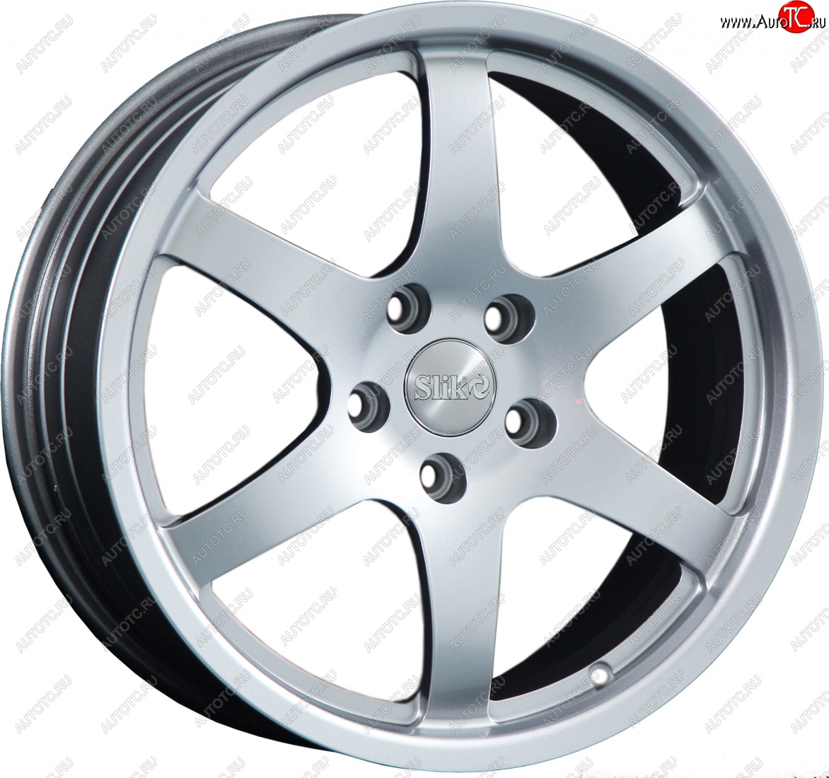 14 399 р. Кованый диск Slik classik R17x7.5 Яркое-блестящее серебро (HPB) 7.5x17   (Цвет: HPB)  с доставкой в г. Майкоп