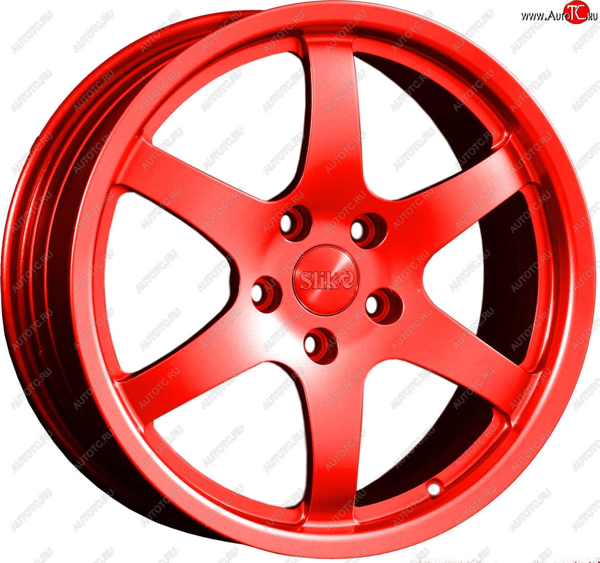 14 599 р. Кованый диск Slik classik R17x7.5 RAL 3026 ярко алый (3026) 7.5x17   (Цвет: 3026)  с доставкой в г. Майкоп
