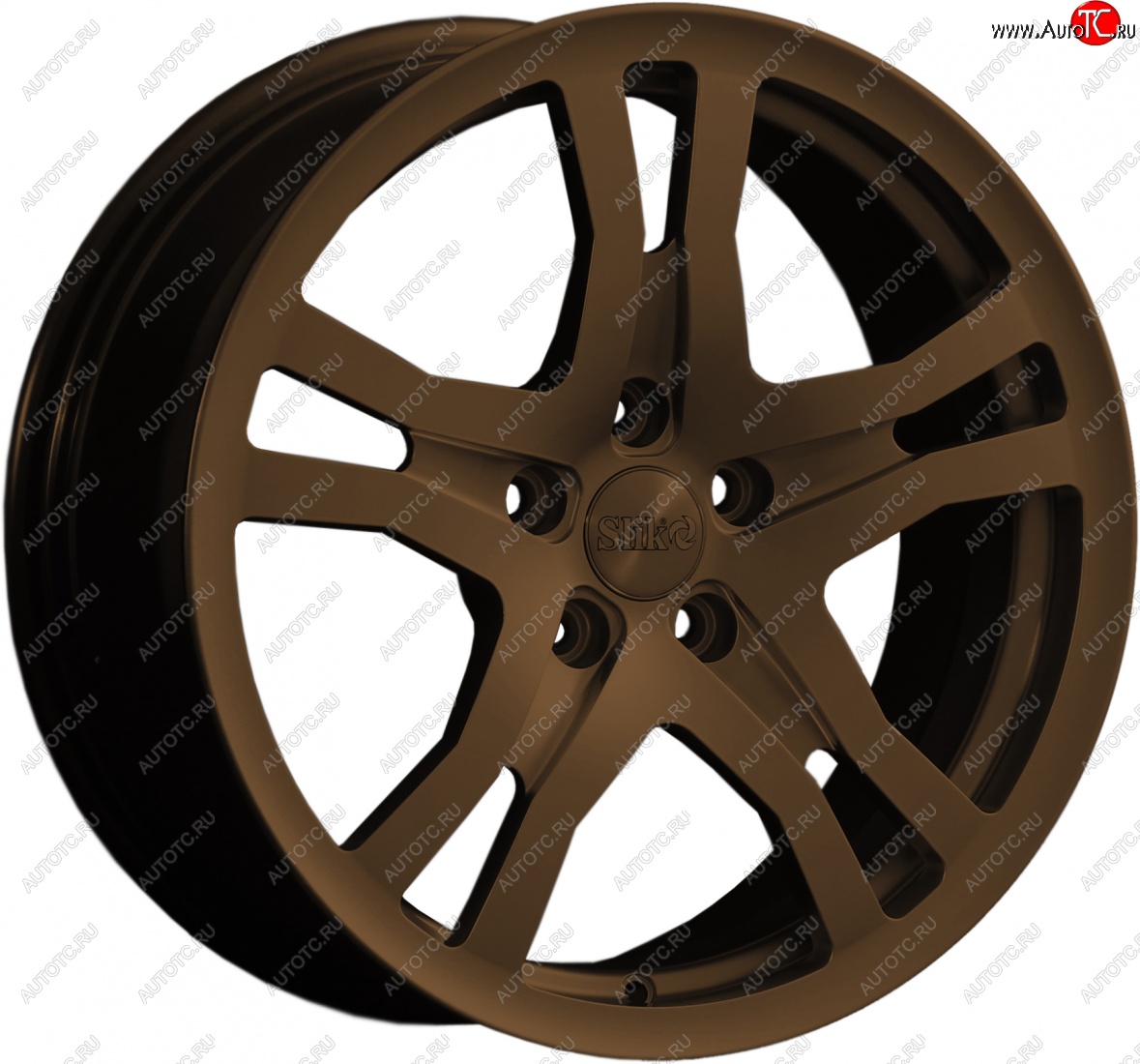 14 599 р. Кованый диск Slik classik R17x7.5 Коньячная бронза. Глянец (BRZCGN) 7.5x17   (Цвет: BRZCGN)  с доставкой в г. Майкоп