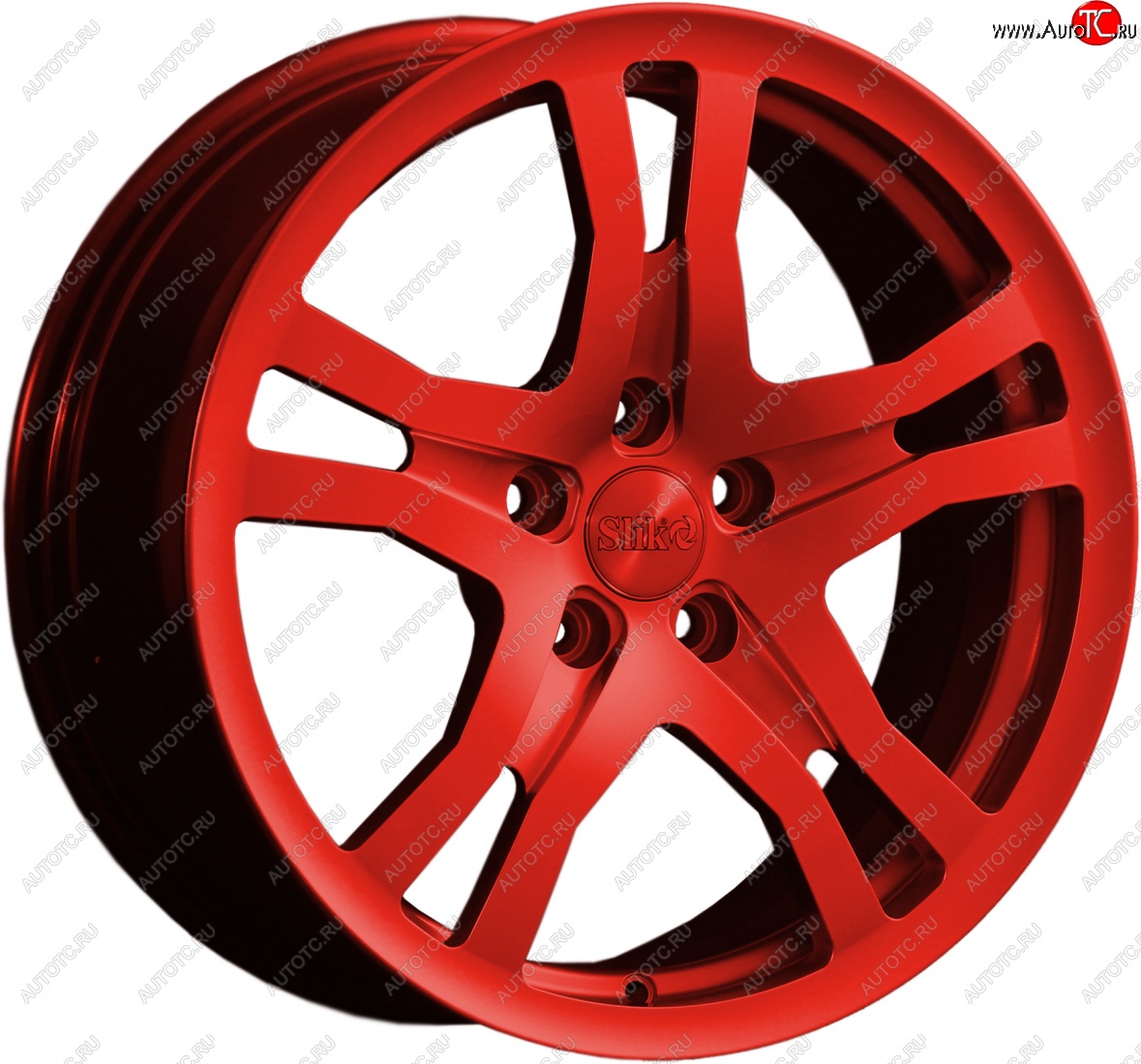 14 599 р. Кованый диск Slik classik R17x7.5 Красный (RED) 7.5x17   (Цвет: RED)  с доставкой в г. Майкоп