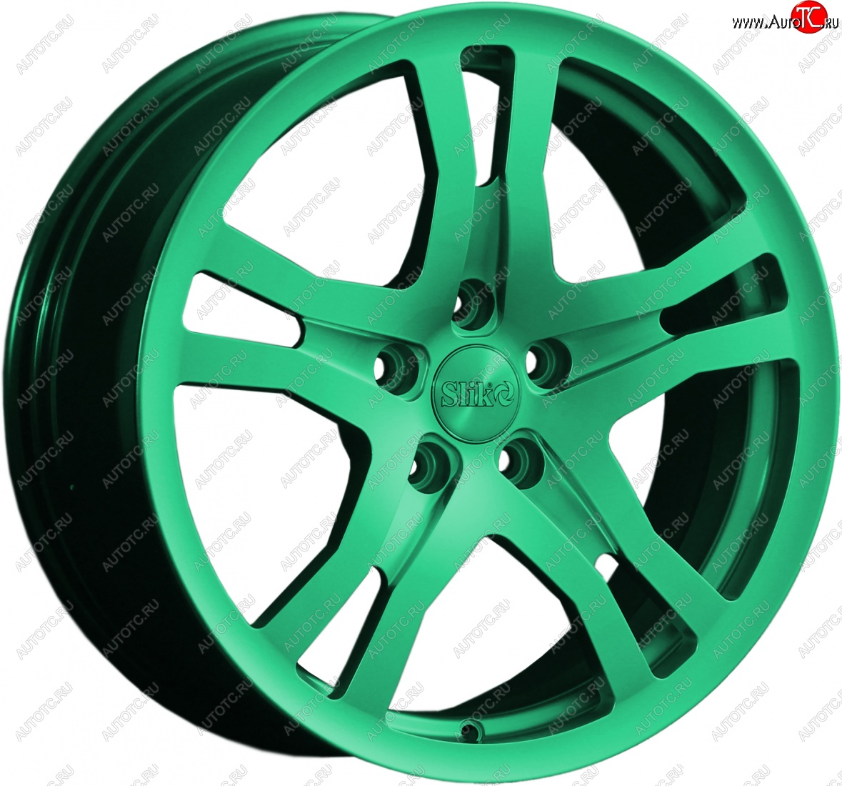 14 599 р. Кованый диск Slik classik R17x7.5 Candy Green изумрудно-зеленый 7.5x17   (Цвет: Candy Green изумрудно-зеленый 7.5x17)  с доставкой в г. Майкоп