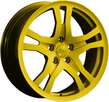 Кованый диск Slik classik R17x7.5 Candy YELLOW ярко-желтый 7.5x17  (Цвет: Candy YELLOW ярко-желтый 7.5x17)