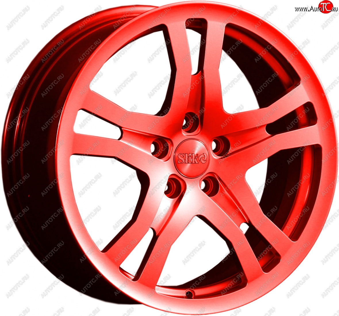 14 599 р. Кованый диск Slik classik R17x7.5 RAL 3026 ярко алый (3026) 7.5x17   (Цвет: 3026)  с доставкой в г. Майкоп