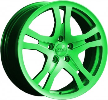 Кованый диск Slik classik R17x7.5 RAL 6038 ярко зеленый (6038) 7.5x17  (Цвет: 6038)