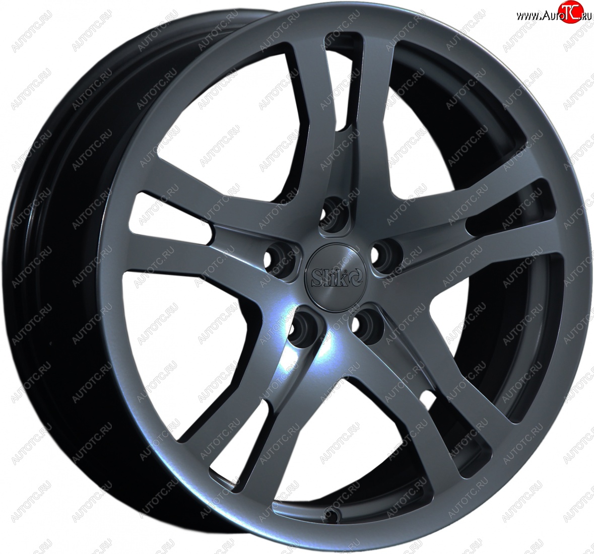14 599 р. Кованый диск Slik classik R17x7.5 Графит глянцевый (GM) 7.5x17   (Цвет: GM)  с доставкой в г. Майкоп