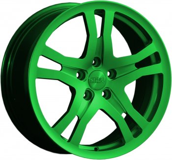 Кованый диск Slik classik R17x7.5 Зеленый (GREEN) 7.5x17  (Цвет: GREEN)