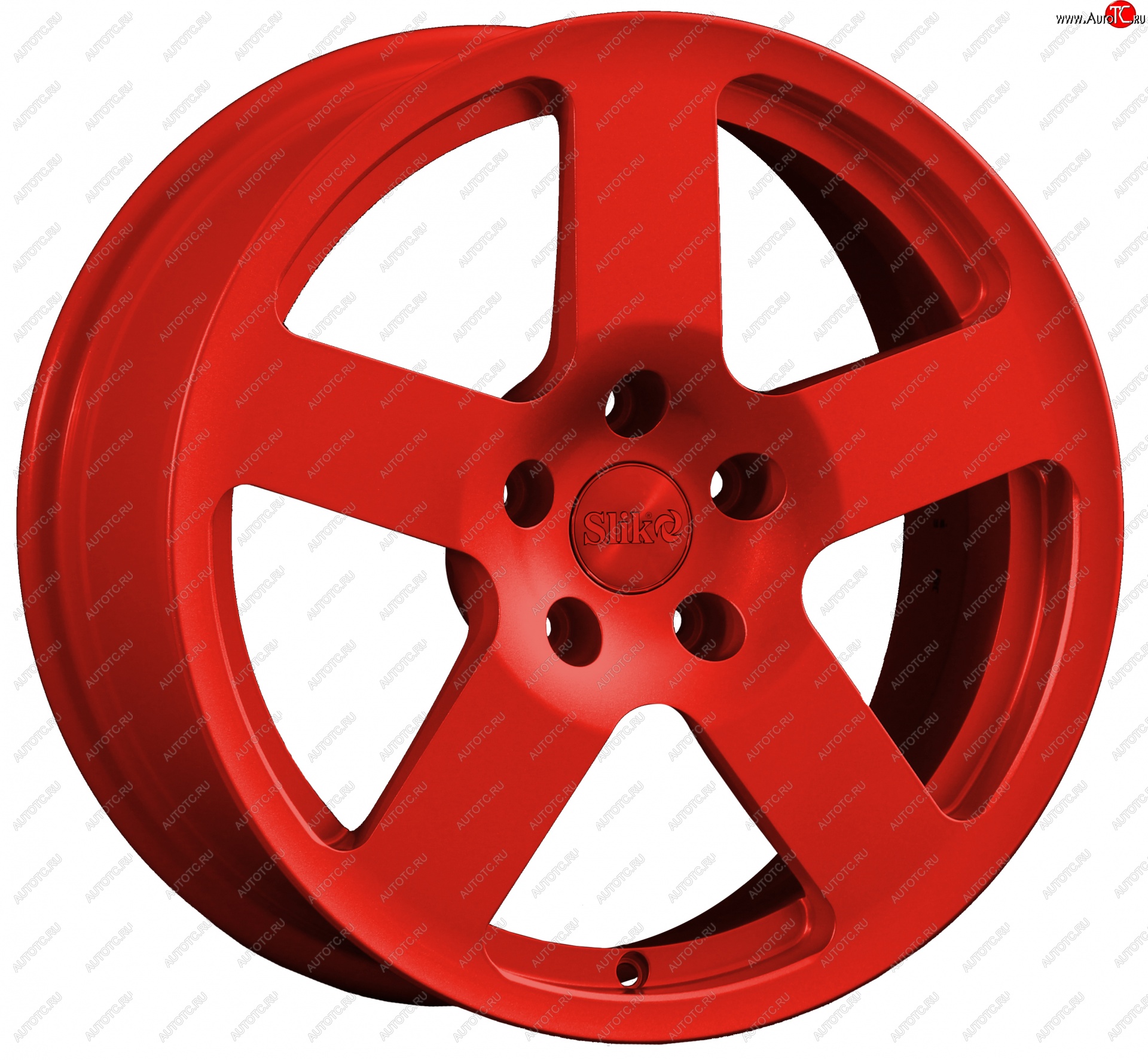 14 599 р. Кованый диск Slik classik R17x7.5 Красный (RED) 7.5x17   (Цвет: RED)  с доставкой в г. Майкоп