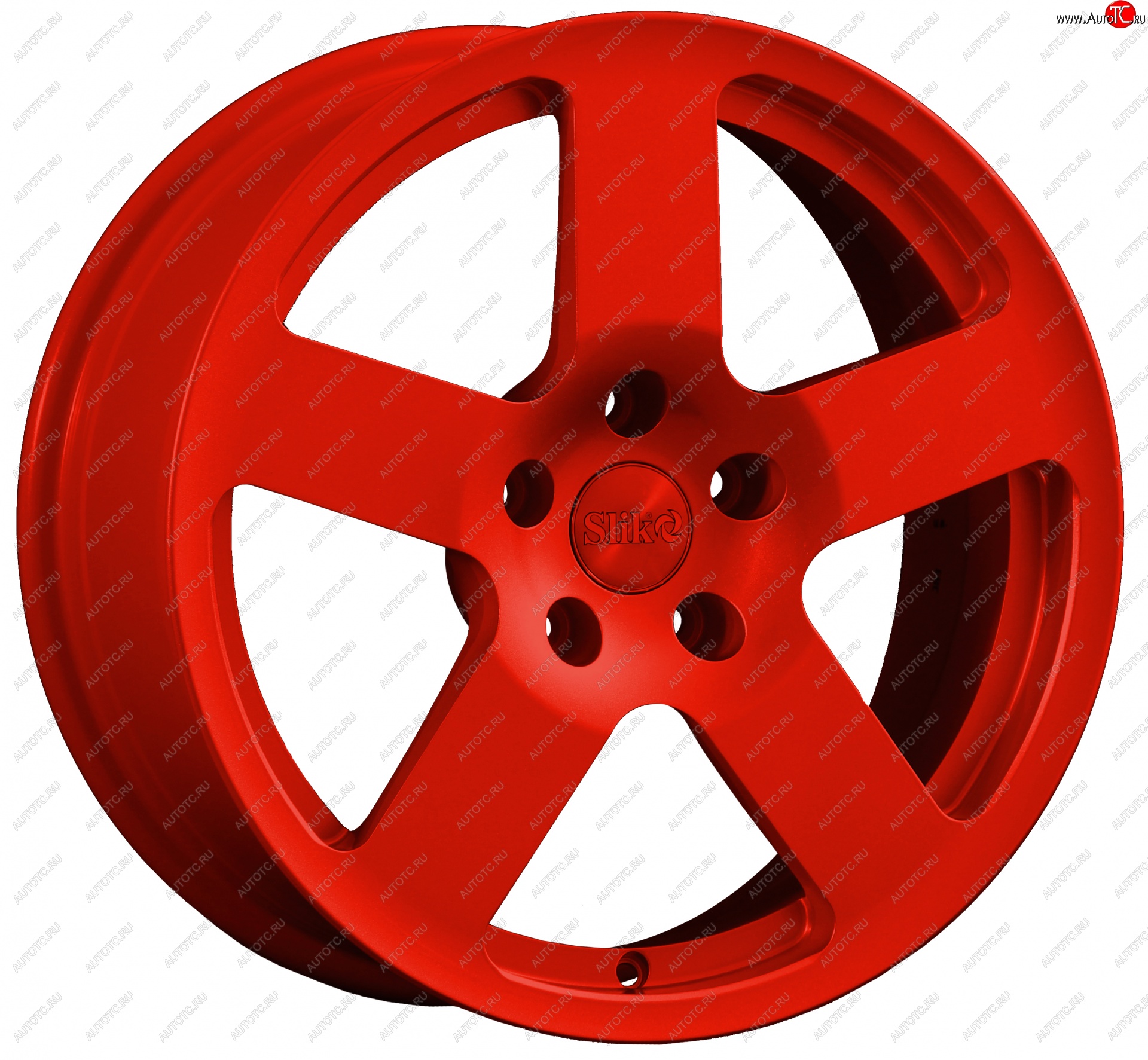 14 599 р. Кованый диск Slik classik R17x7.5 Candy RED красный 7.5x17   (Цвет: Candy RED красный 7.5x17)  с доставкой в г. Майкоп