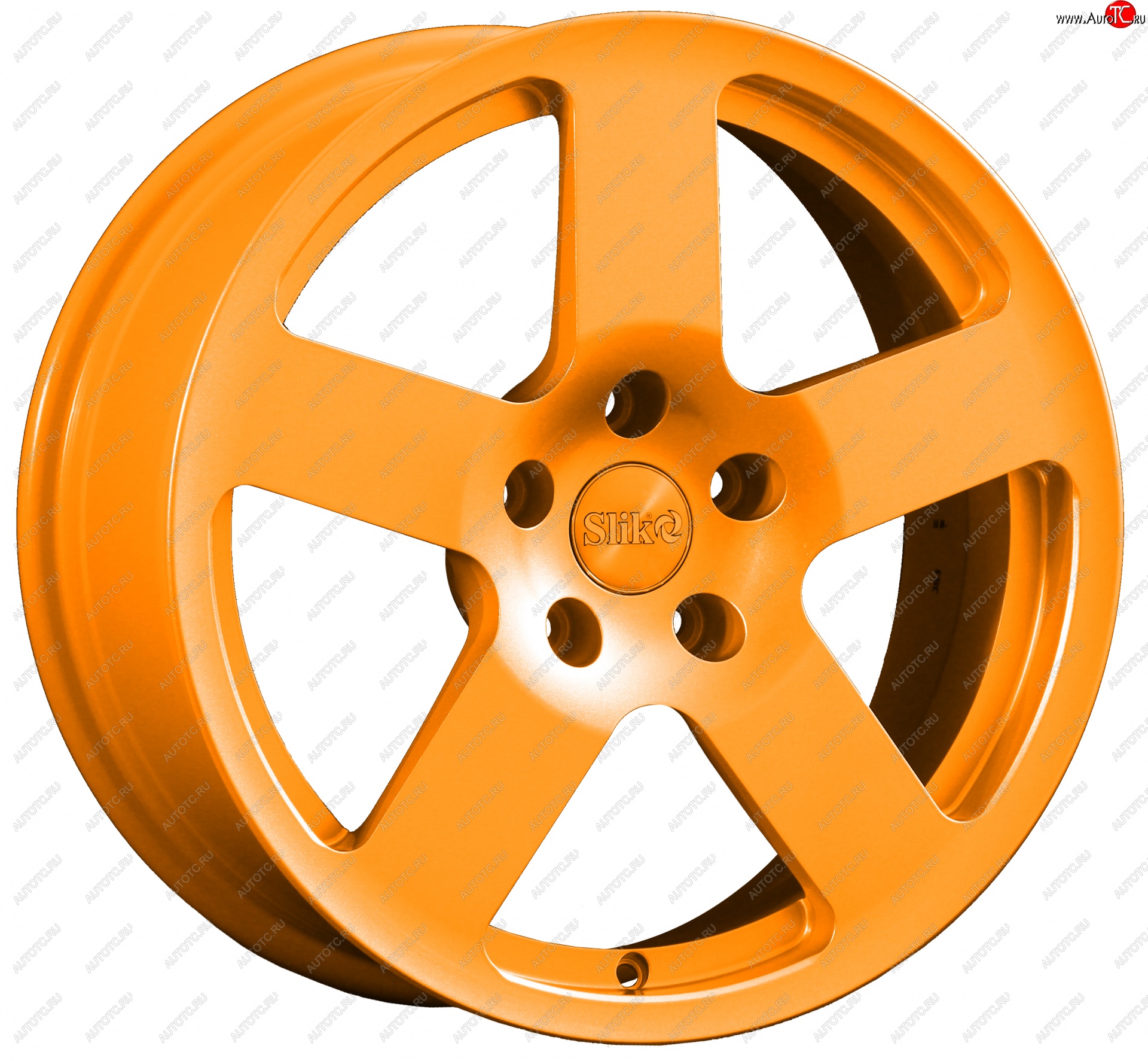 14 599 р. Кованый диск Slik classik R17x7.5 Ярко-оранжевый (ORANGE) 7.5x17   (Цвет: ORANGE)  с доставкой в г. Майкоп
