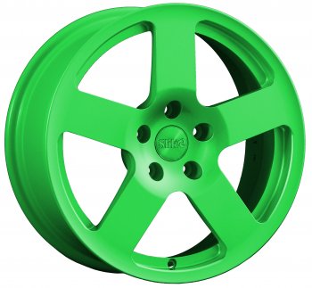 Кованый диск Slik classik R17x7.5 RAL 6038 ярко зеленый (6038) 7.5x17  (Цвет: 6038)