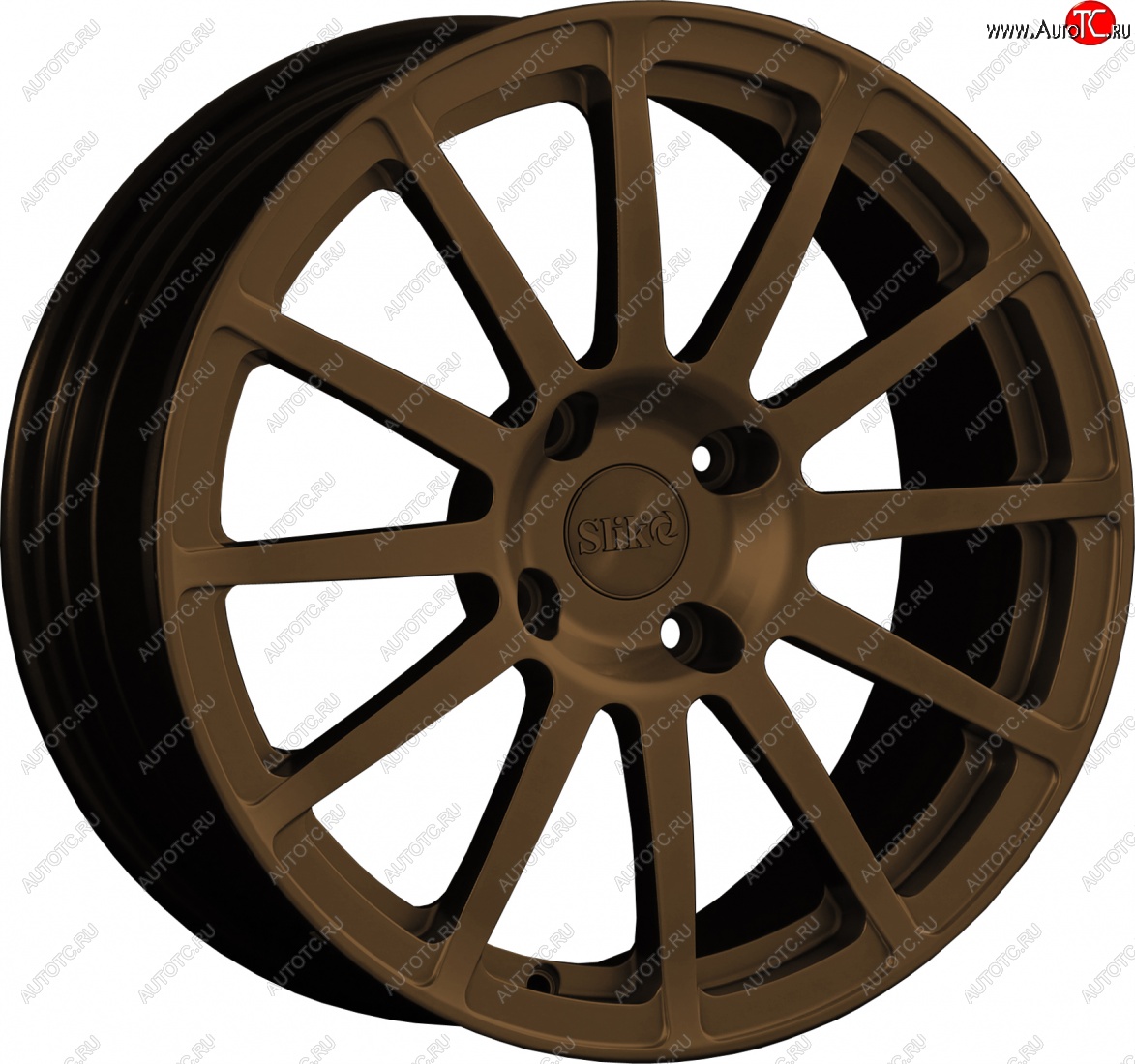 25 599 р. Кованый диск Slik classik R17x7.5 Коньячная бронза. Матовый (MBRZCGN) 7.5x17   (Цвет: MBRZCGN)  с доставкой в г. Майкоп