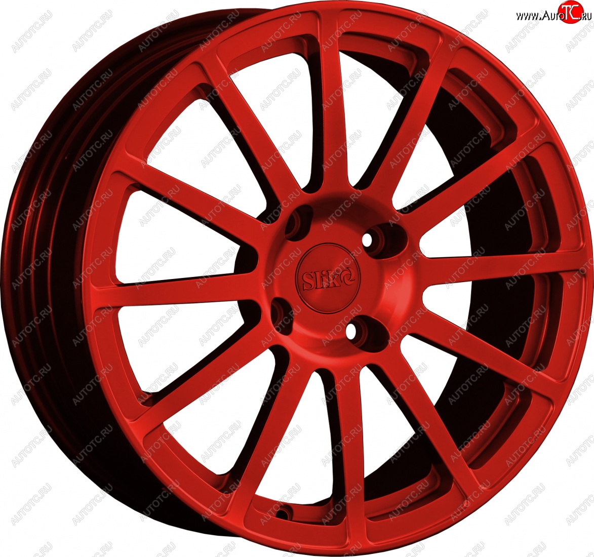 25 599 р. Кованый диск Slik classik R17x7.5 Красный (RED) 7.5x17   (Цвет: RED)  с доставкой в г. Майкоп