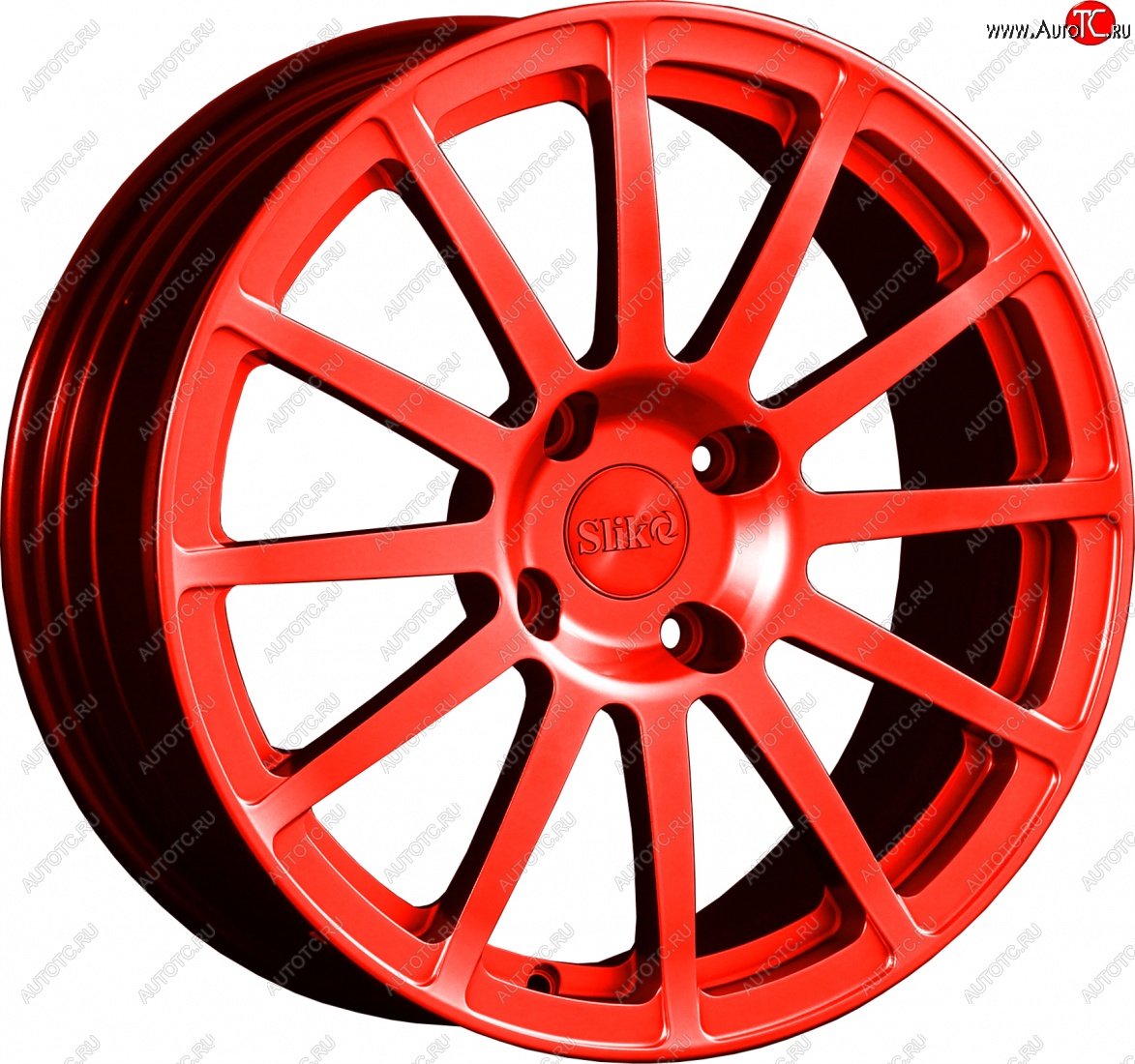 25 599 р. Кованый диск Slik classik R17x7.5 Candy алый 7.5x17   (Цвет: Candy алый 7.5x17)  с доставкой в г. Майкоп