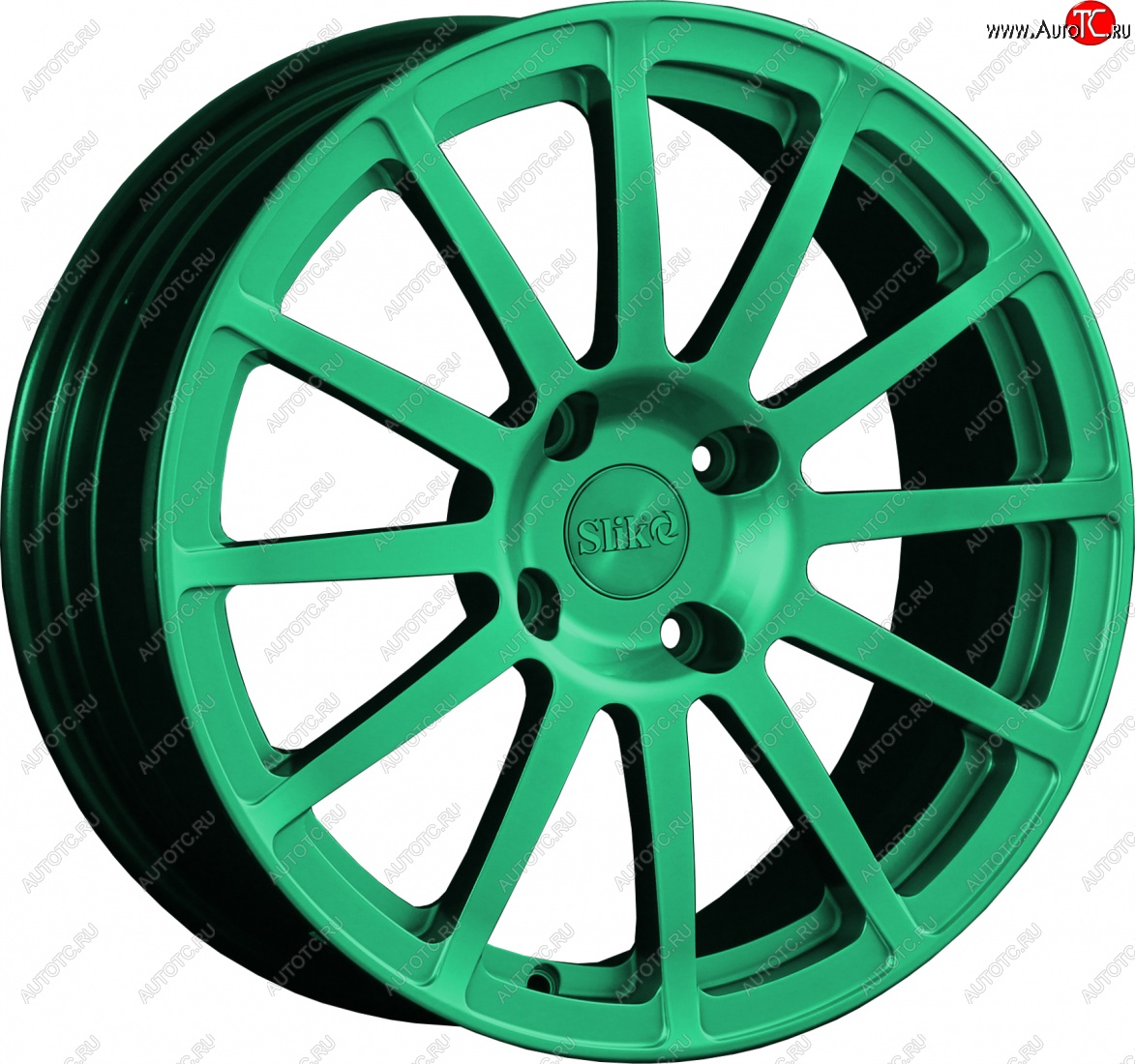 25 599 р. Кованый диск Slik classik R17x7.5 Candy Green изумрудно-зеленый 7.5x17   (Цвет: Candy Green изумрудно-зеленый 7.5x17)  с доставкой в г. Майкоп