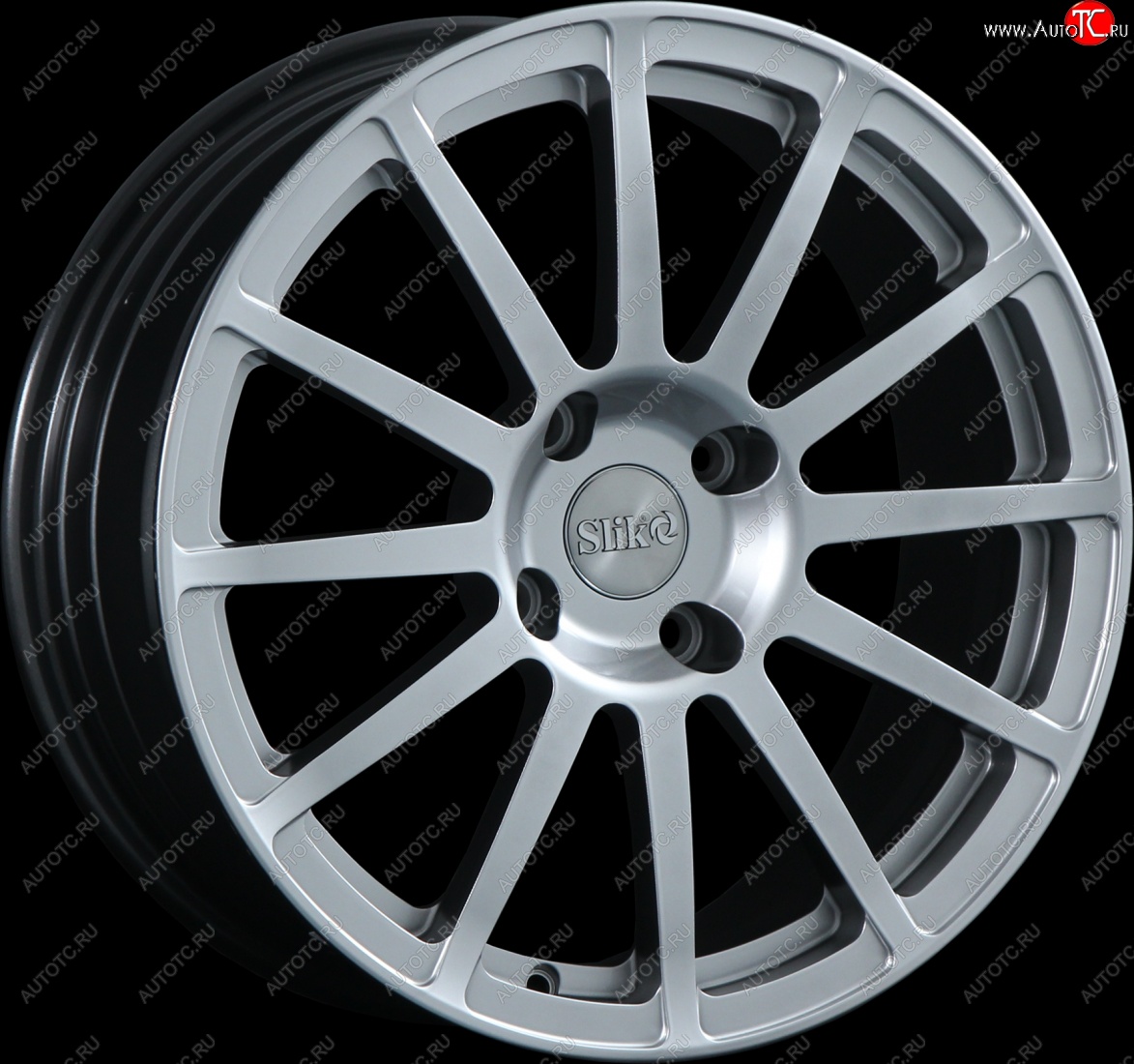25 599 р. Кованый диск Slik classik R17x7.5 Серебристый светлый (S16) 7.5x17   (Цвет: S16)  с доставкой в г. Майкоп