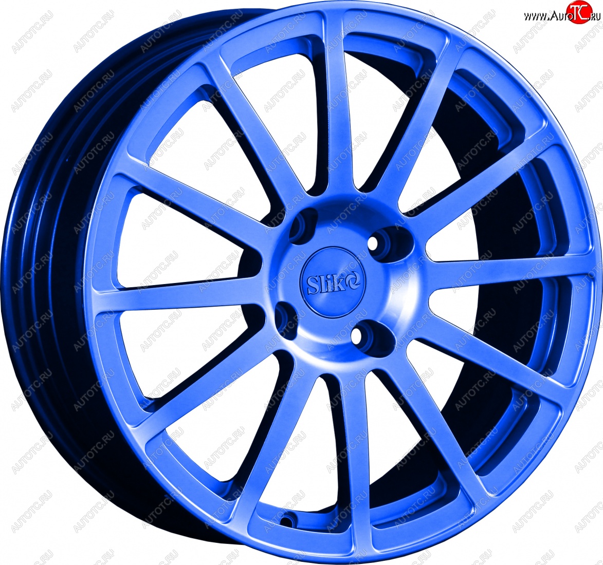 25 599 р. Кованый диск Slik classik R17x7.5 Синий (BLUE) 7.5x17   (Цвет: BLUE)  с доставкой в г. Майкоп