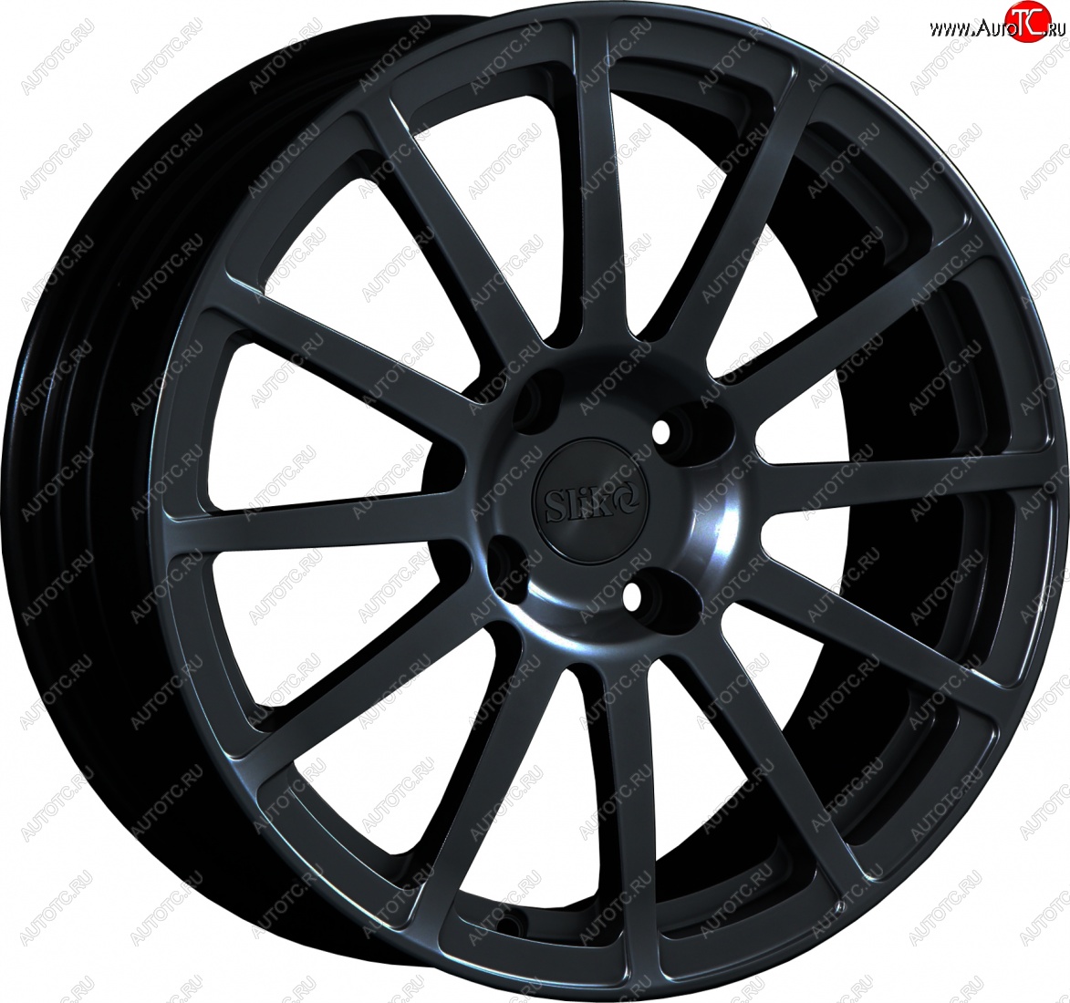 25 599 р. Кованый диск Slik classik R17x7.5 Черный матовый (MB) 7.5x17   (Цвет: MB)  с доставкой в г. Майкоп