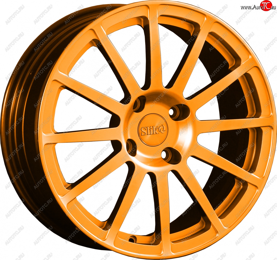25 599 р. Кованый диск Slik classik R17x7.5 Ярко-оранжевый (ORANGE) 7.5x17   (Цвет: ORANGE)  с доставкой в г. Майкоп