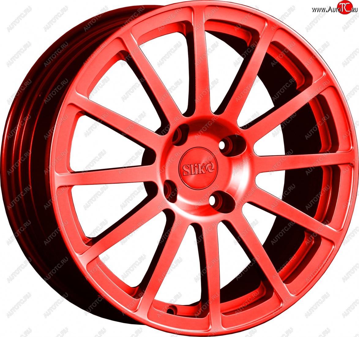 25 599 р. Кованый диск Slik classik R17x7.5 RAL 3026 ярко алый (3026) 7.5x17   (Цвет: 3026)  с доставкой в г. Майкоп