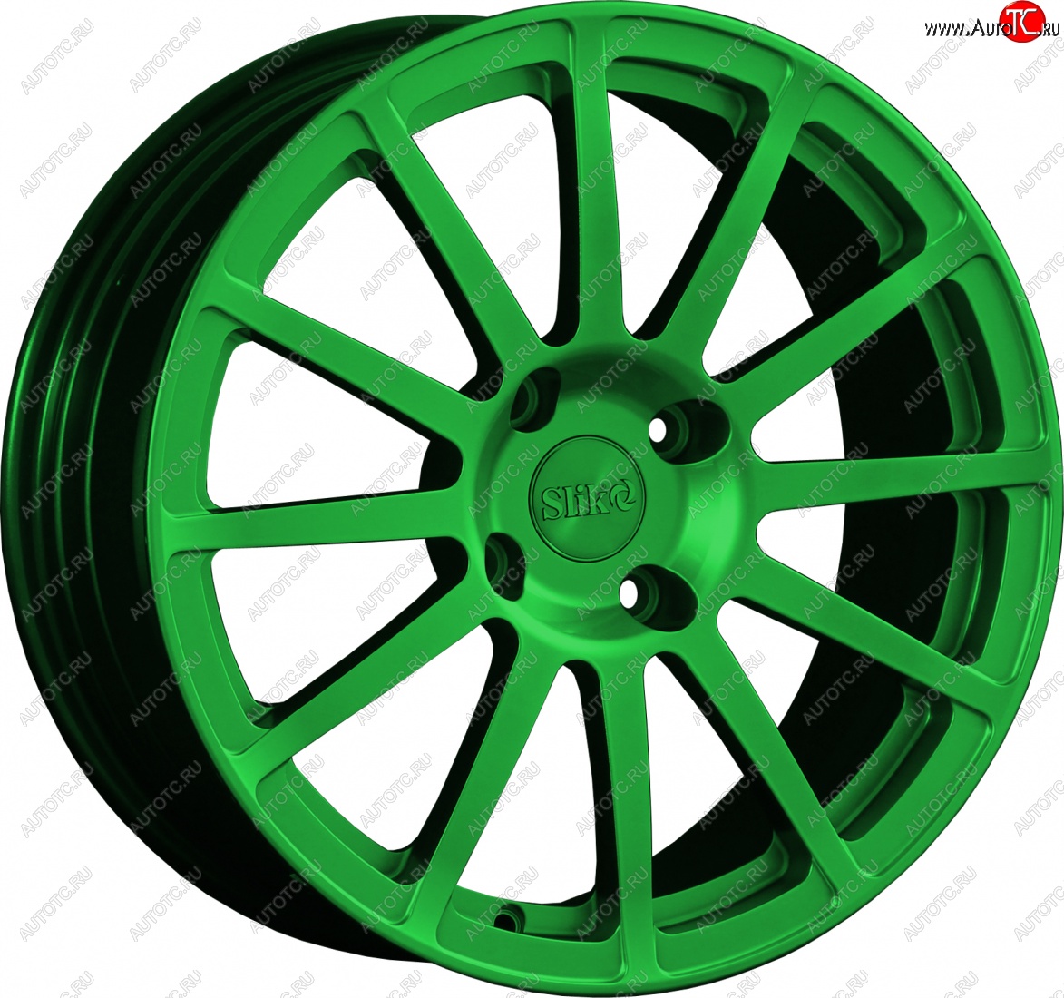25 599 р. Кованый диск Slik classik R17x7.5 Зеленый (GREEN) 7.5x17   (Цвет: GREEN)  с доставкой в г. Майкоп