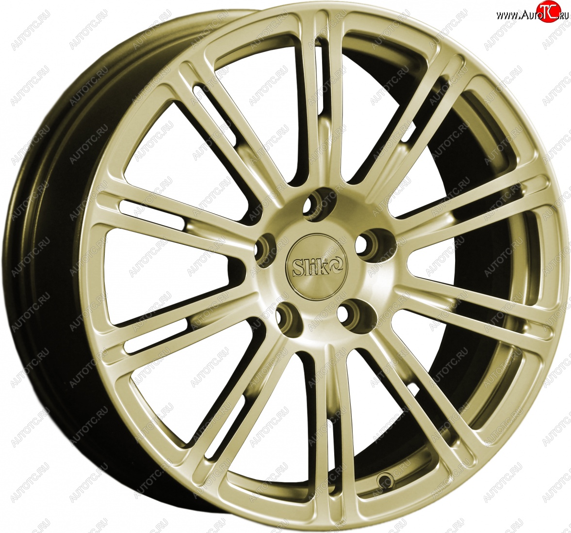 20 399 р. Кованый диск Slik classik R17x7.5 Золотой (G) 7.5x17 Nissan Qashqai 1 дорестайлинг (2007-2010) 5x114.3xDIA66.1xET40.0 (Цвет: G)