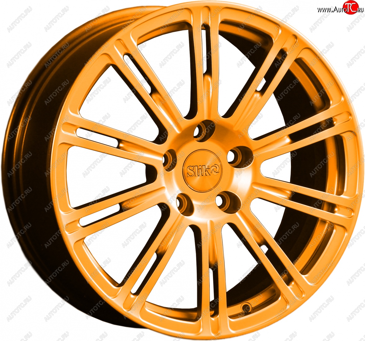 20 399 р. Кованый диск Slik classik R17x7.5 Ярко-оранжевый (ORANGE) 7.5x17   (Цвет: ORANGE)  с доставкой в г. Майкоп