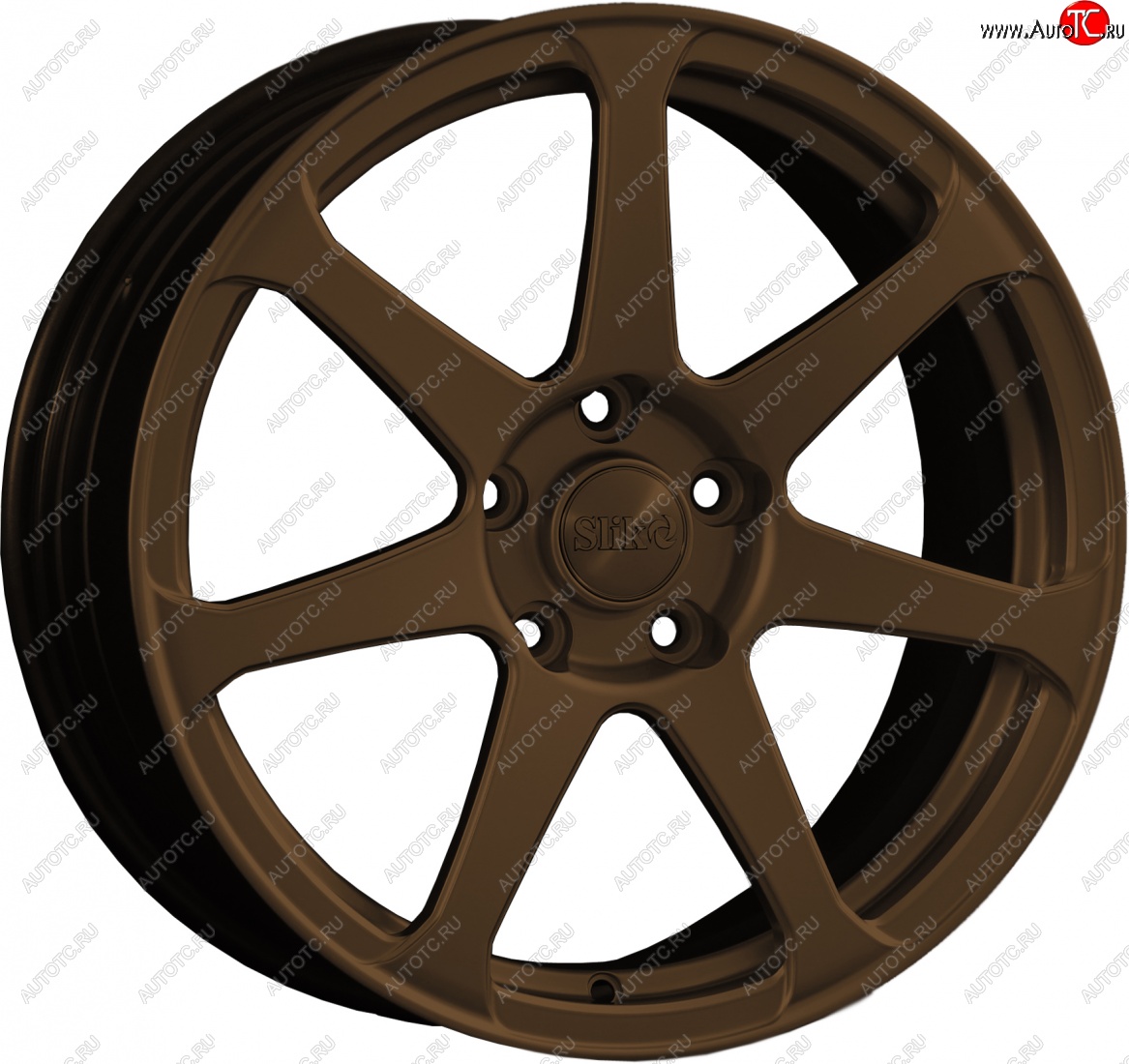 14 499 р. Кованый диск Slik classik R17x7.5 Коньячная бронза. Глянец (BRZCGN) 7.5x17   (Цвет: BRZCGN)  с доставкой в г. Майкоп