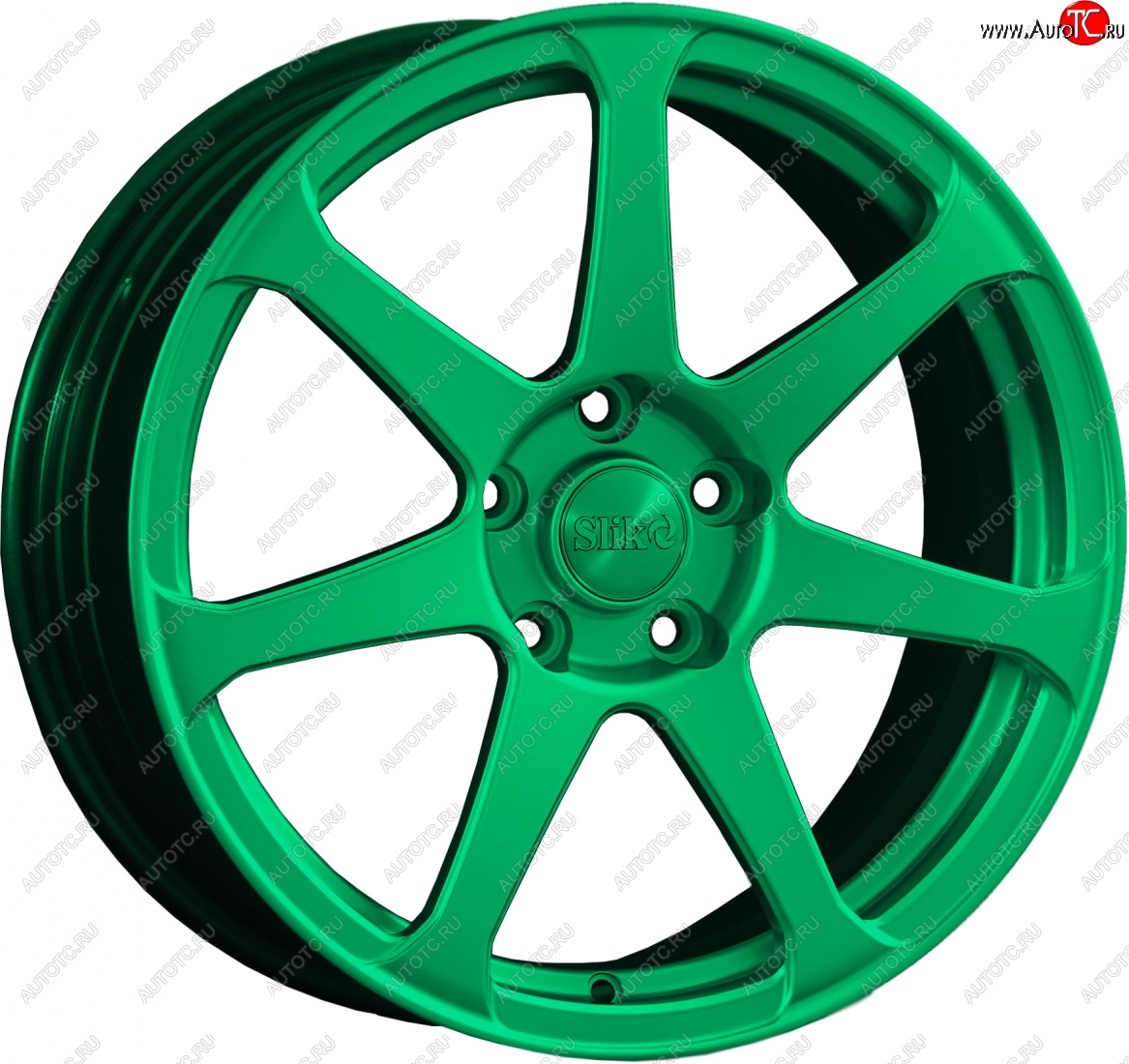 14 499 р. Кованый диск Slik classik R17x7.5 Candy Green изумрудно-зеленый 7.5x17   (Цвет: Candy Green изумрудно-зеленый 7.5x17)  с доставкой в г. Майкоп