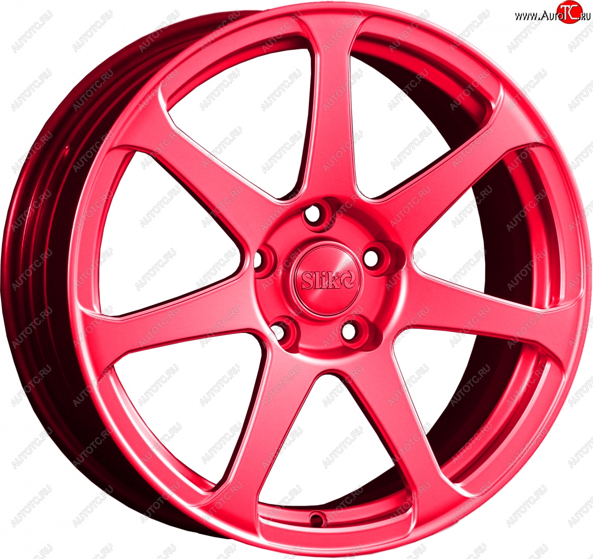 14 499 р. Кованый диск Slik classik R17x7.5 Candy RUBIN рубиновый 7.5x17   (Цвет: Candy RUBIN рубиновый 7.5x17)  с доставкой в г. Майкоп