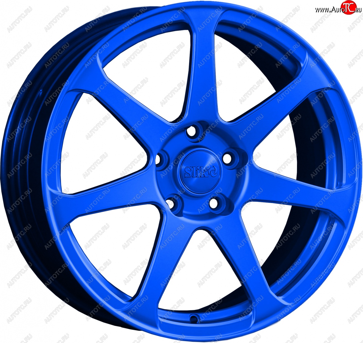 14 499 р. Кованый диск Slik classik R17x7.5 Candy BLUE синий 7.5x17   (Цвет: Candy BLUE синий 7.5x17)  с доставкой в г. Майкоп