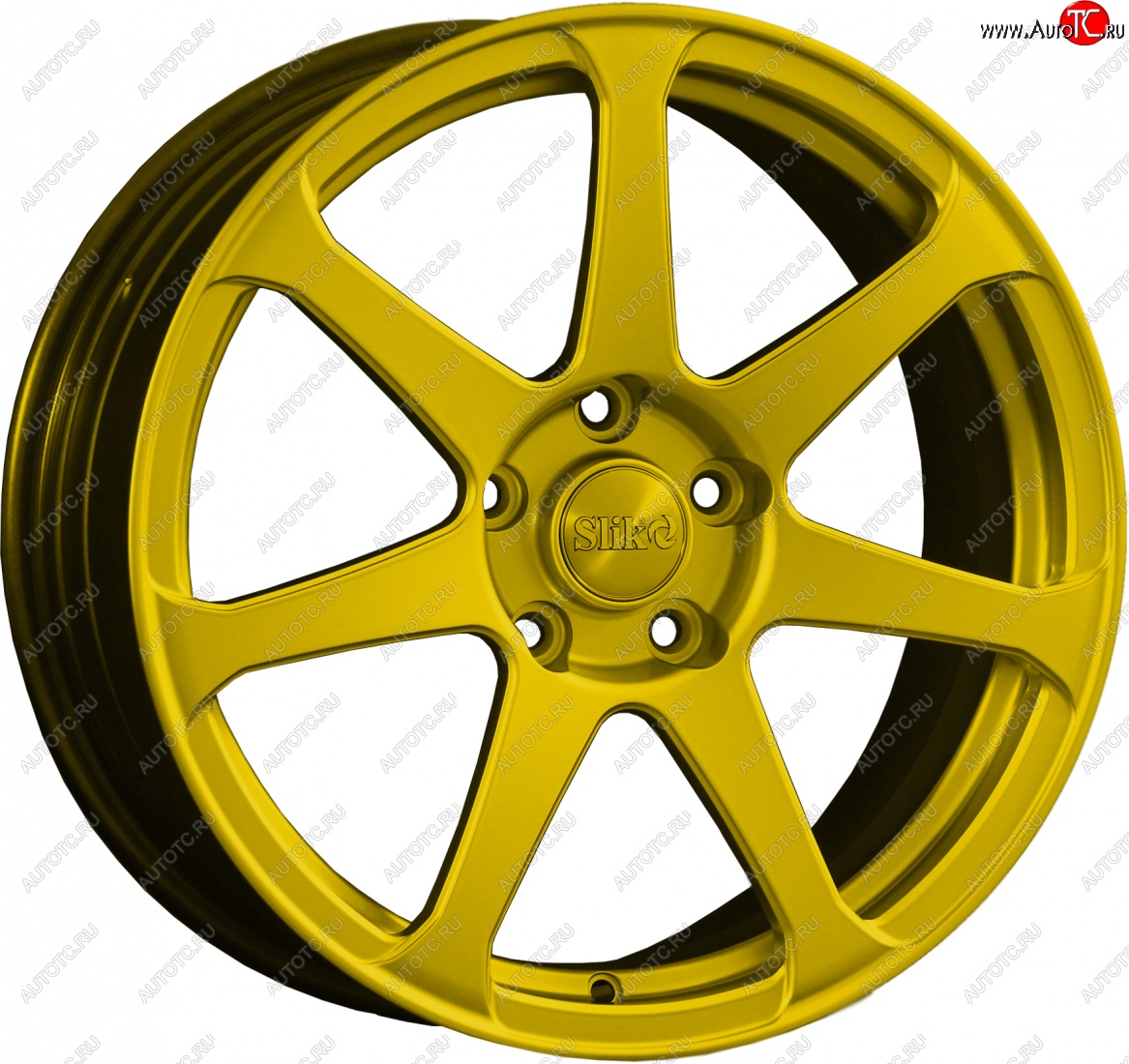 14 499 р. Кованый диск Slik classik R17x7.5 Candy YELLOW ярко-желтый 7.5x17   (Цвет: Candy YELLOW ярко-желтый 7.5x17)  с доставкой в г. Майкоп
