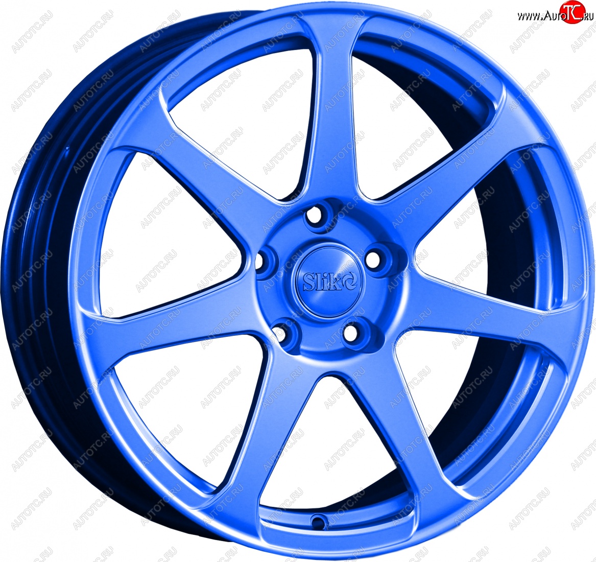 14 499 р. Кованый диск Slik classik R17x7.5 Синий (BLUE) 7.5x17   (Цвет: BLUE)  с доставкой в г. Майкоп