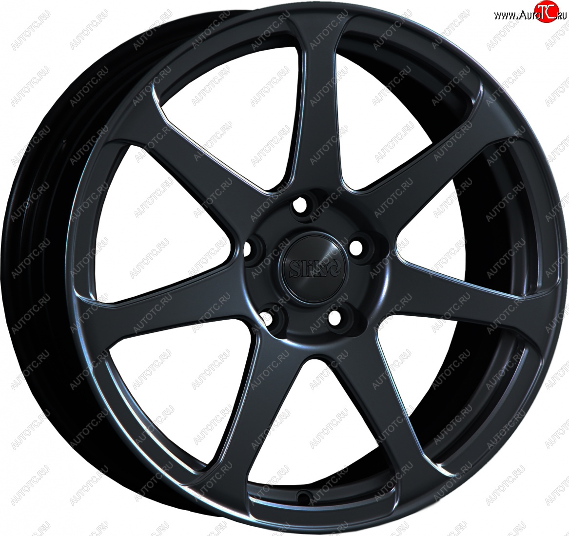 14 599 р. Кованый диск Slik classik R17x7.5 Черный матовый (MB) 7.5x17   (Цвет: MB)  с доставкой в г. Майкоп