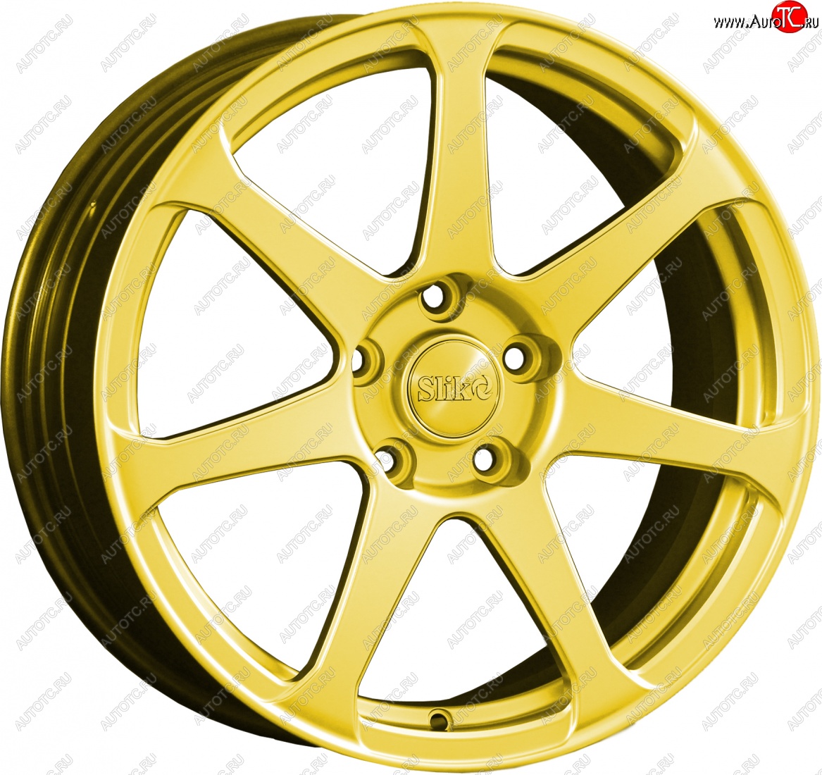 14 599 р. Кованый диск Slik classik R17x7.5 Ярко желтый RAL 1021 (YELLOW) 7.5x17   (Цвет: YELLOW)  с доставкой в г. Майкоп