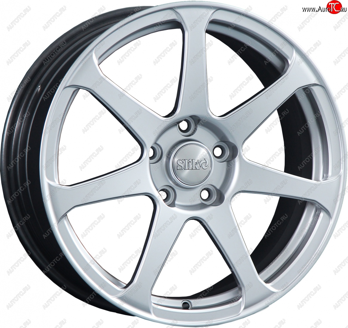 14 099 р. Кованый диск Slik classik R17x7.5 Яркое-блестящее серебро (HPB) 7.5x17   (Цвет: HPB)  с доставкой в г. Майкоп