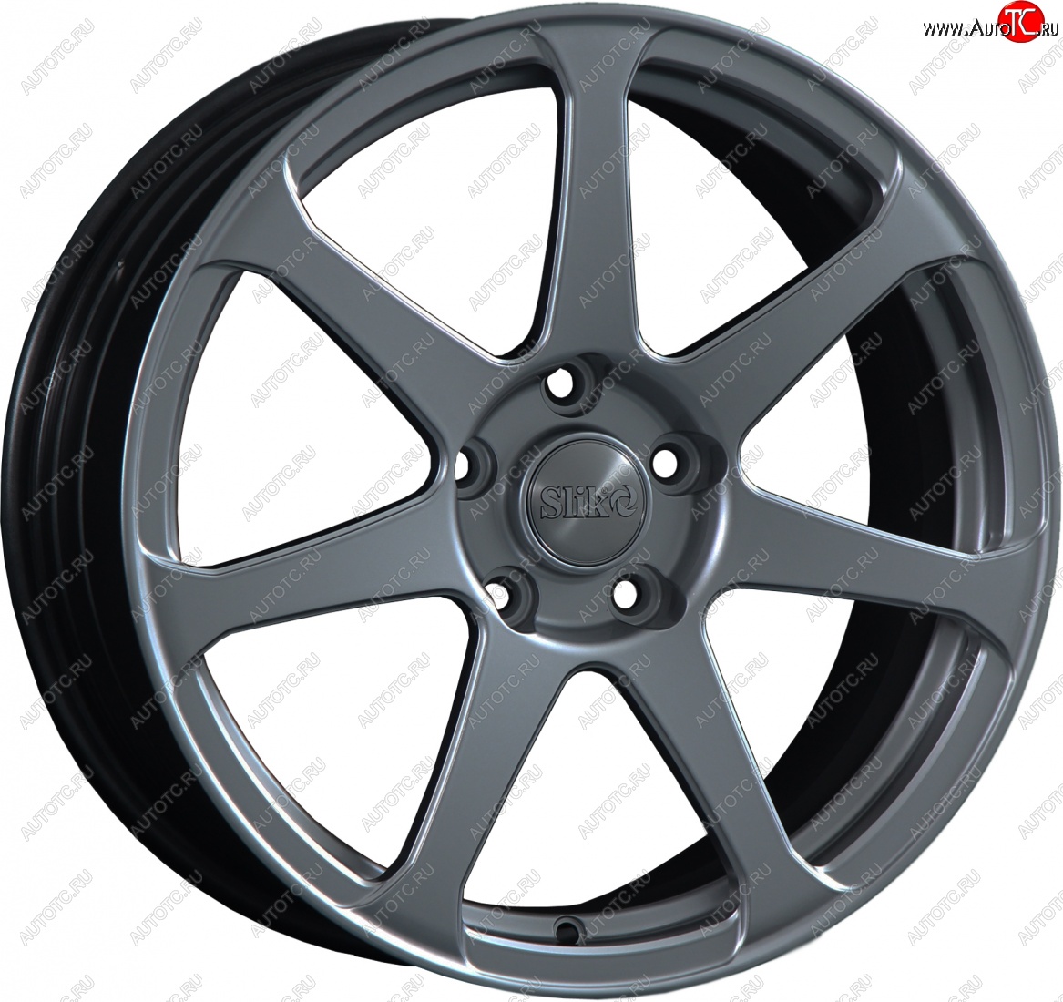 14 499 р. Кованый диск Slik classik R17x7.5 Графит глянцевый (GM) 7.5x17   (Цвет: GM)  с доставкой в г. Майкоп
