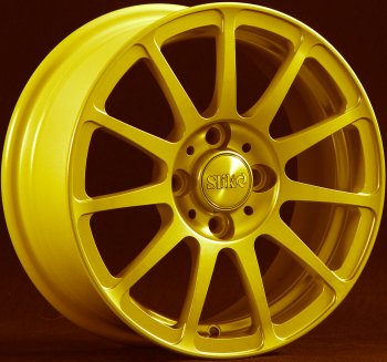 Кованый диск Slik Classik 5.5x14 (ярко-желтый) Daihatsu Applause A100 лифтбэк 1-ый ресталийнг (1992-1997) 4x100.0xDIA56.1xET45.0