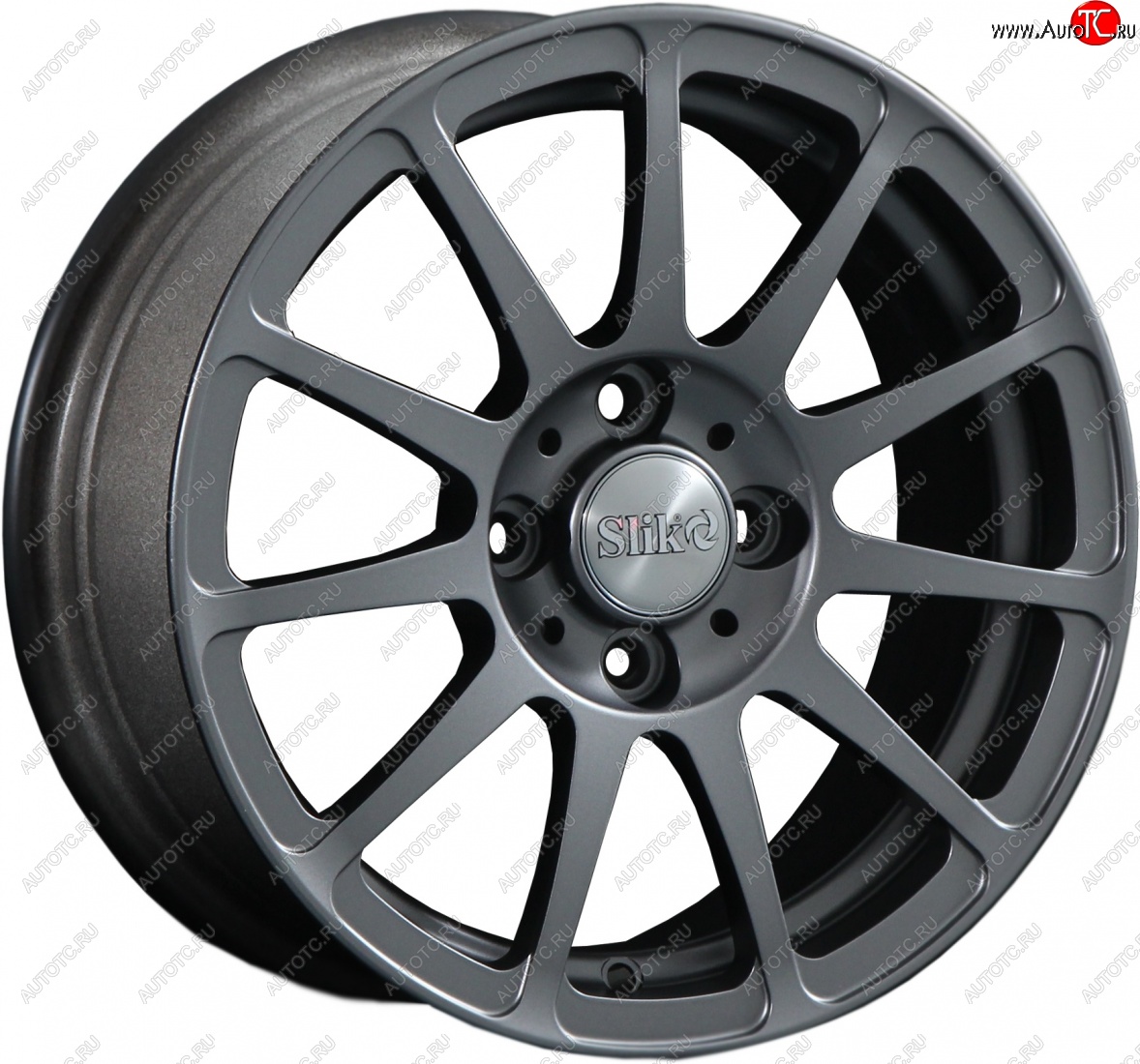 12 849 р. Кованый диск Slik Classik 5.5x14 (серебристый тёмный S25)   (Цвет: серебристый тёмный S25)  с доставкой в г. Майкоп