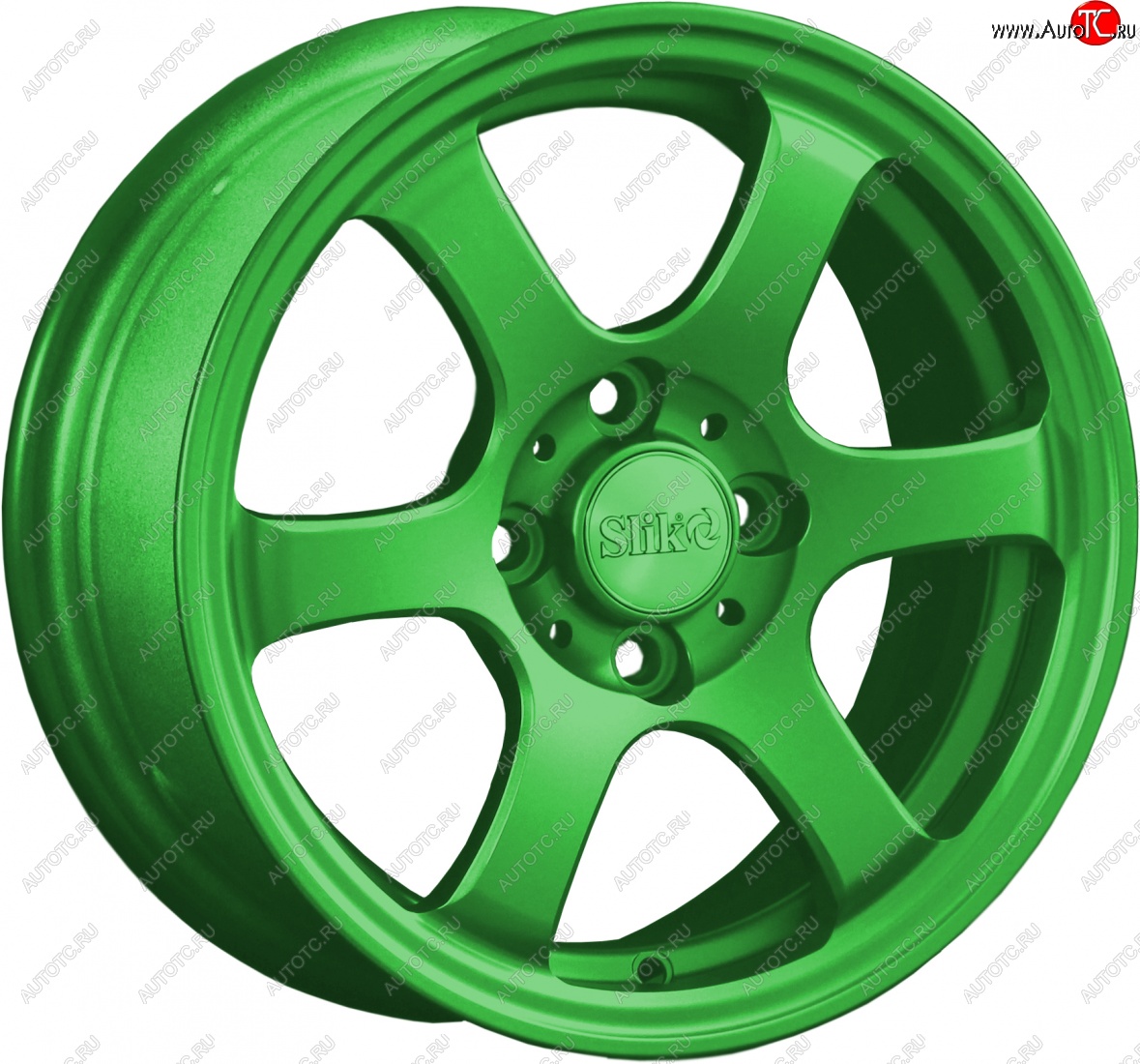 12 849 р. Кованый диск Slik Classik 5.5x14 (зелёный)   (Цвет: зелёный)  с доставкой в г. Майкоп