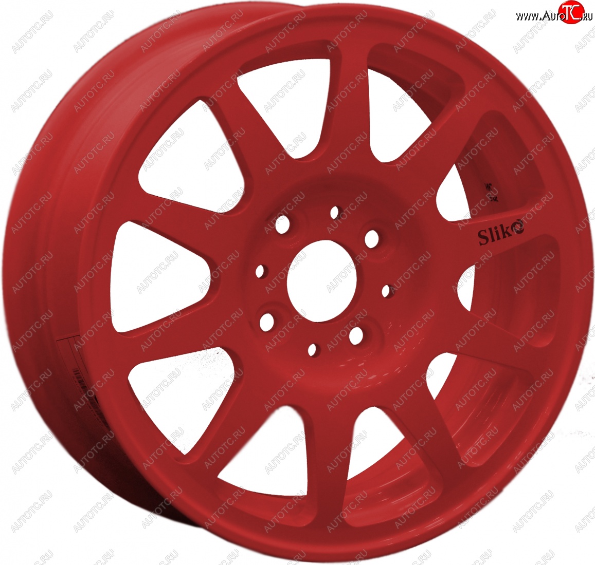 13 699 р. Кованый диск Slik Classik 5.5x14 (Candy - красный RED)   (Цвет: Candy - красный RED)  с доставкой в г. Майкоп