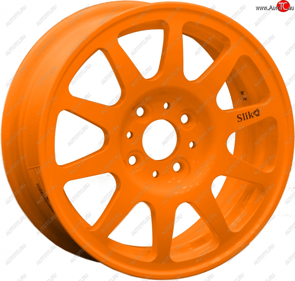 13 699 р. Кованый диск Slik Classik 5.5x14 (Ярко-оранжевый)   (Цвет: Ярко-оранжевый)  с доставкой в г. Майкоп