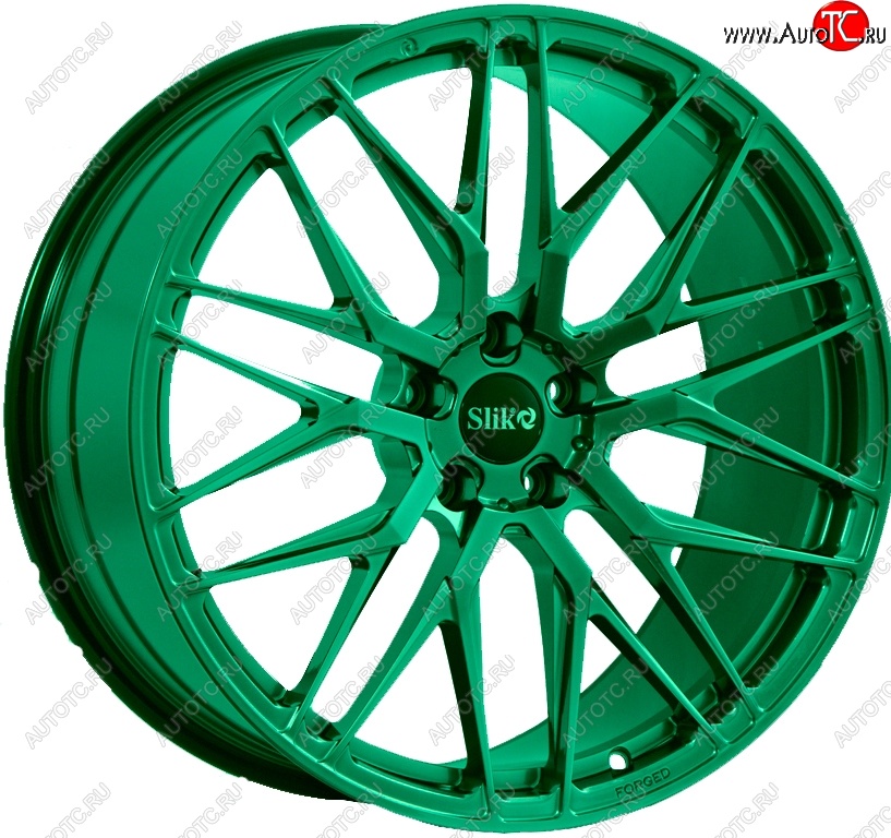 60 999 р. Кованый диск Slik PREMIUM L-605 10.0x20   (Candy изумрудно-зеленый (Candy Green))  с доставкой в г. Майкоп