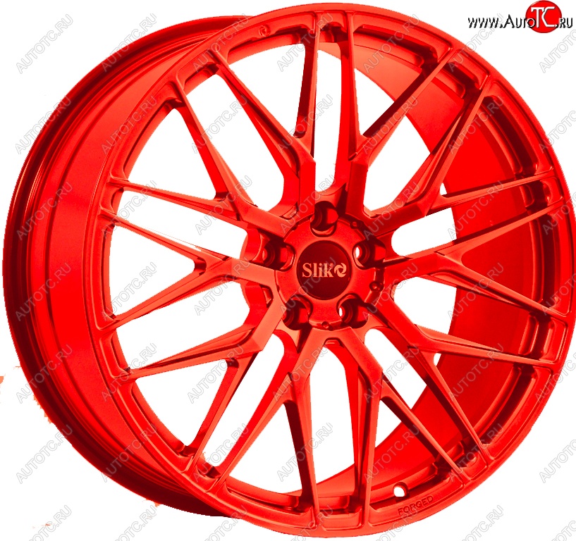 60 999 р. Кованый диск Slik PREMIUM L-605 10.0x20   (RAL 3026 ярко алый (3026))  с доставкой в г. Майкоп