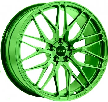 Кованый диск Slik PREMIUM L-605 10.0x20  (RAL 6038 ярко-зеленый (6038))