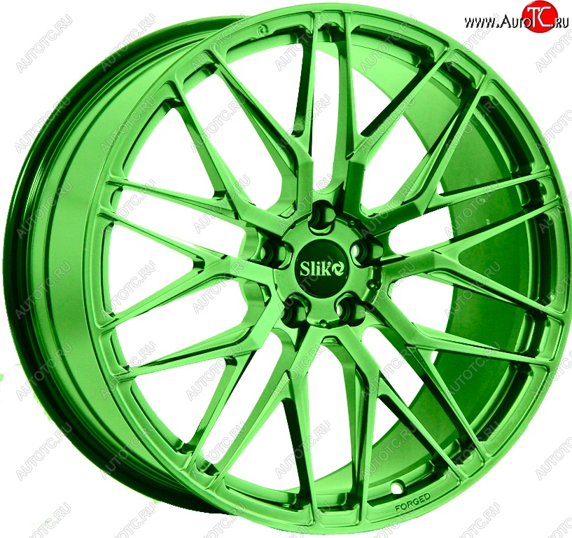 60 999 р. Кованый диск Slik PREMIUM L-605 10.0x20   (RAL 6038 ярко-зеленый (6038))  с доставкой в г. Майкоп