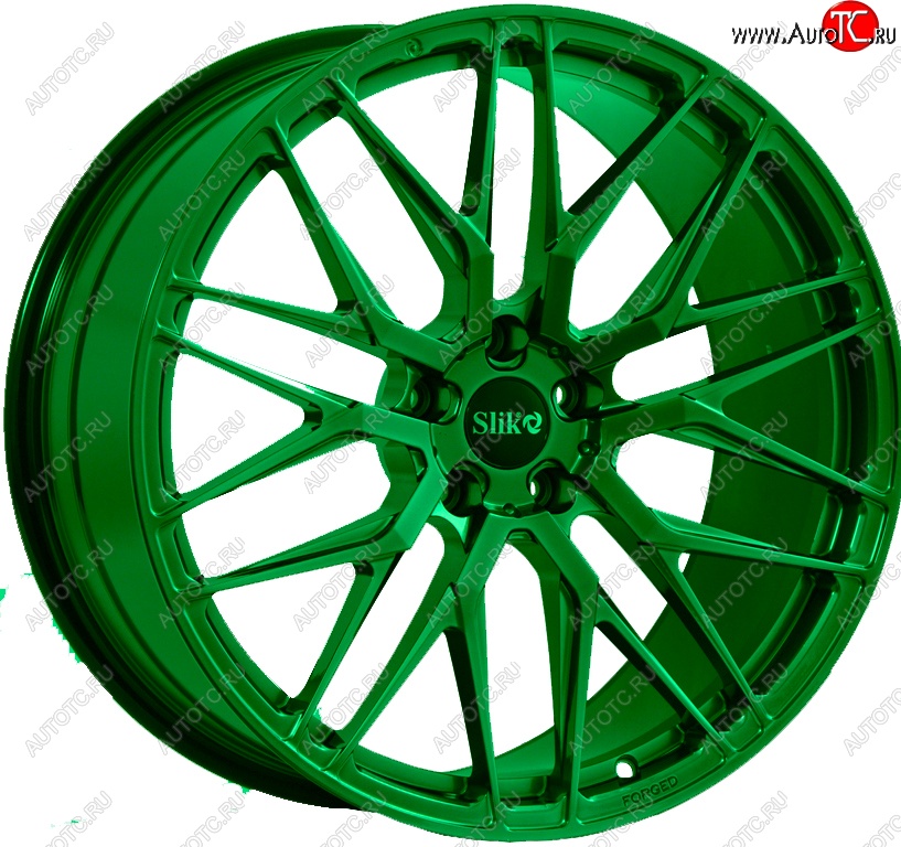 60 999 р. Кованый диск Slik PREMIUM L-605 10.0x20   (Зеленый (GREEEN))  с доставкой в г. Майкоп