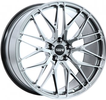 Кованый диск Slik PREMIUM L-605 9.0x20  (Ярко блестящее серебро (HPB))